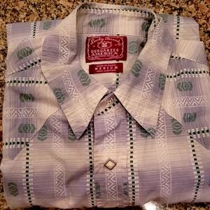 Mens snap front SS shirt